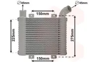 Ladeluftkühler VAN WEZEL 82004225