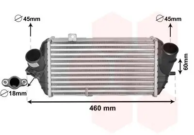 Ladeluftkühler VAN WEZEL 82004389