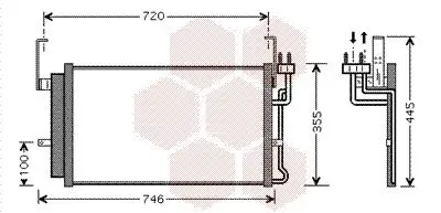 Kondensator, Klimaanlage VAN WEZEL 82005084 Bild Kondensator, Klimaanlage VAN WEZEL 82005084