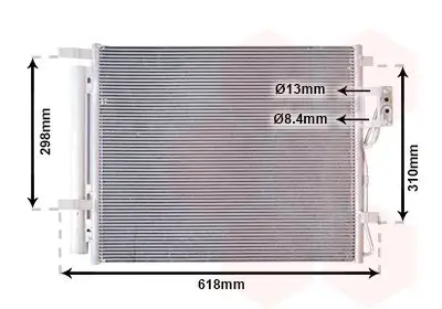 Kondensator, Klimaanlage VAN WEZEL 82005310