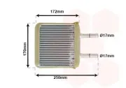 Wärmetauscher, Innenraumheizung VAN WEZEL 82006137