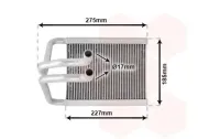 Wärmetauscher, Innenraumheizung VAN WEZEL 82006168
