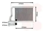 Wärmetauscher, Innenraumheizung VAN WEZEL 82006213