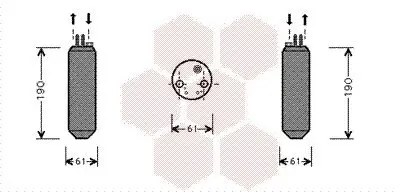 Trockner, Klimaanlage VAN WEZEL 8200D080 Bild Trockner, Klimaanlage VAN WEZEL 8200D080