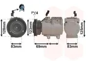 Kompressor, Klimaanlage 12 V VAN WEZEL 8200K198