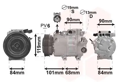 Kompressor, Klimaanlage VAN WEZEL 8200K237 Bild Kompressor, Klimaanlage VAN WEZEL 8200K237