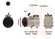 Kompressor, Klimaanlage 12 V VAN WEZEL 8200K257