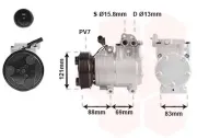 Kompressor, Klimaanlage 12 V VAN WEZEL 8200K258