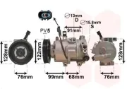 Kompressor, Klimaanlage 12 V VAN WEZEL 8200K296