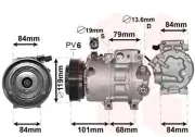 Kompressor, Klimaanlage VAN WEZEL 8200K374