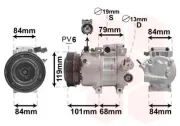 Kompressor, Klimaanlage VAN WEZEL 8200K422