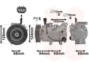 Kompressor, Klimaanlage VAN WEZEL 8200K442