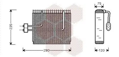 Verdampfer, Klimaanlage VAN WEZEL 8200V002