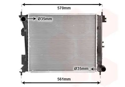 Kühler, Motorkühlung VAN WEZEL 82012705 Bild Kühler, Motorkühlung VAN WEZEL 82012705