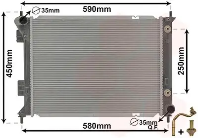 Kühler, Motorkühlung VAN WEZEL 82012709