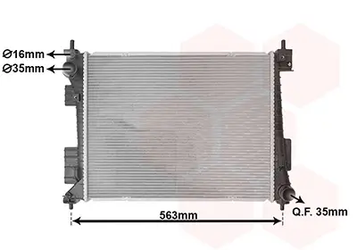 Kühler, Motorkühlung VAN WEZEL 82012751