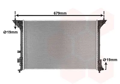 Kühler, Motorkühlung VAN WEZEL 82012760 Bild Kühler, Motorkühlung VAN WEZEL 82012760