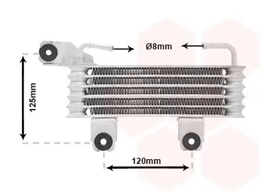 Ölkühler, Automatikgetriebe VAN WEZEL 82013700 Bild Ölkühler, Automatikgetriebe VAN WEZEL 82013700