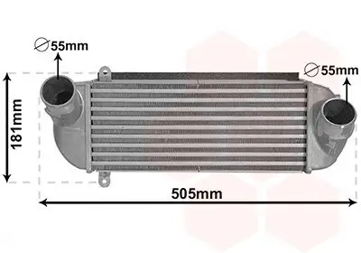 Ladeluftkühler VAN WEZEL 82014702 Bild Ladeluftkühler VAN WEZEL 82014702