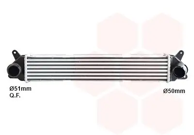 Ladeluftkühler VAN WEZEL 82014715