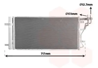 Kondensator, Klimaanlage VAN WEZEL 82015716 Bild Kondensator, Klimaanlage VAN WEZEL 82015716