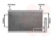 Kondensator, Klimaanlage VAN WEZEL 82015723