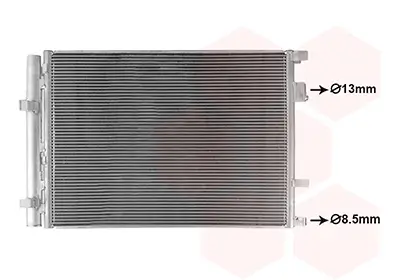 Kondensator, Klimaanlage VAN WEZEL 82015732