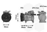 Kompressor, Klimaanlage 12 V VAN WEZEL 8201K701