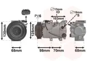 Kompressor, Klimaanlage VAN WEZEL 8201K707