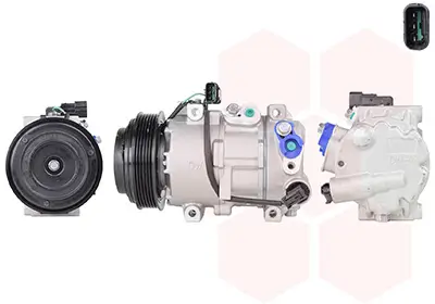 Kompressor, Klimaanlage 12 V VAN WEZEL 8201K721