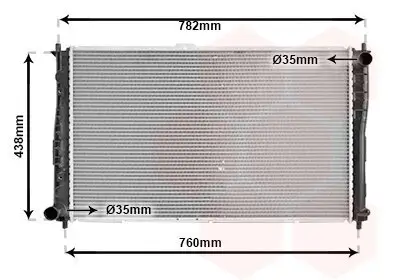 Kühler, Motorkühlung VAN WEZEL 83002018 Bild Kühler, Motorkühlung VAN WEZEL 83002018