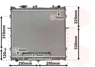 Kühler, Motorkühlung VAN WEZEL 83002023 Bild Kühler, Motorkühlung VAN WEZEL 83002023