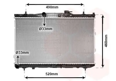 Kühler, Motorkühlung VAN WEZEL 83002074