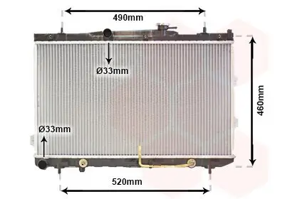 Kühler, Motorkühlung VAN WEZEL 83002075 Bild Kühler, Motorkühlung VAN WEZEL 83002075