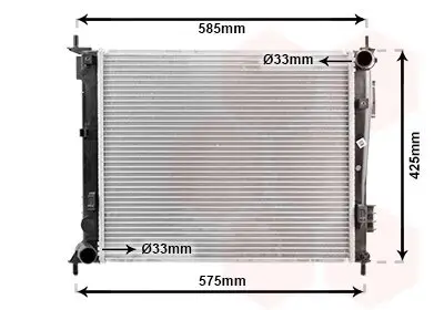 Kühler, Motorkühlung VAN WEZEL 83002135 Bild Kühler, Motorkühlung VAN WEZEL 83002135