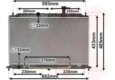 Kühler, Motorkühlung VAN WEZEL 83002152 Bild Kühler, Motorkühlung VAN WEZEL 83002152