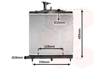 Kühler, Motorkühlung VAN WEZEL 83002172 Bild Kühler, Motorkühlung VAN WEZEL 83002172