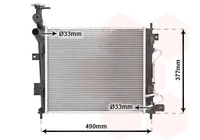 Kühler, Motorkühlung VAN WEZEL 83002190 Bild Kühler, Motorkühlung VAN WEZEL 83002190