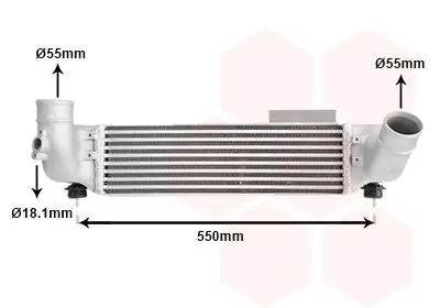 Ladeluftkühler VAN WEZEL 83004209