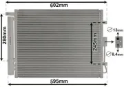 Kondensator, Klimaanlage VAN WEZEL 83005150