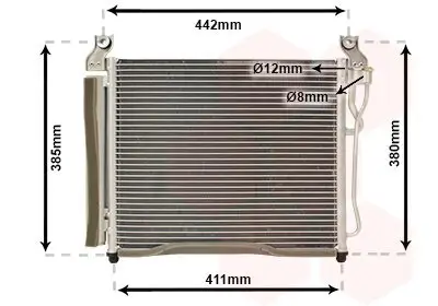 Kondensator, Klimaanlage VAN WEZEL 83005158 Bild Kondensator, Klimaanlage VAN WEZEL 83005158