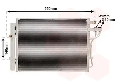 Kondensator, Klimaanlage VAN WEZEL 83005188 Bild Kondensator, Klimaanlage VAN WEZEL 83005188