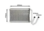 Wärmetauscher, Innenraumheizung VAN WEZEL 83006169