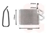 Wärmetauscher, Innenraumheizung VAN WEZEL 83006170