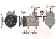 Kompressor, Klimaanlage 12 V VAN WEZEL 8300K121