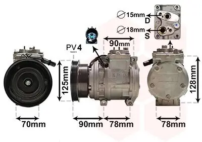 Kompressor, Klimaanlage VAN WEZEL 8300K178