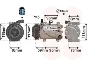 Kompressor, Klimaanlage VAN WEZEL 8300K193