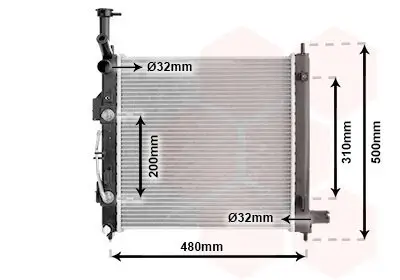 Kühler, Motorkühlung VAN WEZEL 83012727 Bild Kühler, Motorkühlung VAN WEZEL 83012727