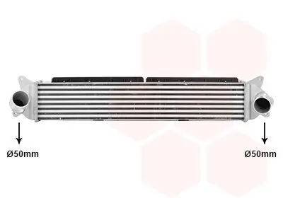 Ladeluftkühler VAN WEZEL 83014706