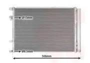 Kondensator, Klimaanlage VAN WEZEL 83015708